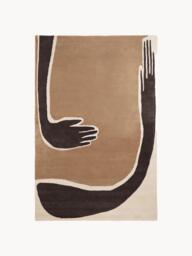 Hand-Tufted Wool Rug Pose