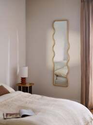 Wavy Wooden Full-Length Wall Mirror Stream - thumbnail 8