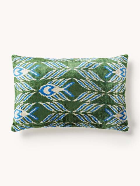 Silk Velvet Cushion Cover Fish - image 1
