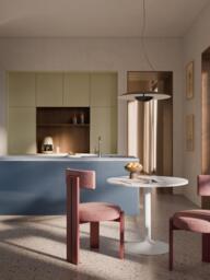 Round Marble Dining Table Miley, Ø 90 cm - thumbnail 2