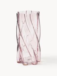 Glass Vase Marshmallow, H 25 cm