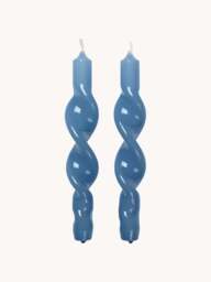Handmade Tapered Candles Twist, Set of 2 - thumbnail 2