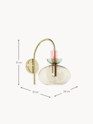 Coloured Glass Wall Lamp Nyra - thumbnail 8