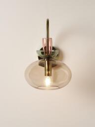 Coloured Glass Wall Lamp Nyra - thumbnail 4