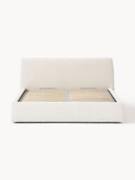Upholstered Bouclé Bed Cloud with Storage Space - thumbnail 4