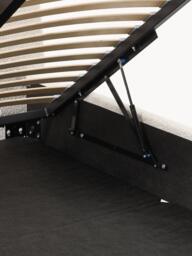 Upholstered Bouclé Bed Cloud with Storage Space - thumbnail 7