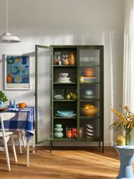 Metal Display Cabinet The Collector with Ribbed Glass - thumbnail 6