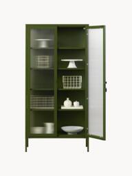 Metal Display Cabinet The Collector with Ribbed Glass - thumbnail 5
