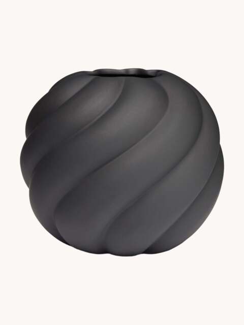 Hand-Painted Ceramic Vase Twist Ball, H 20 cm - image 1