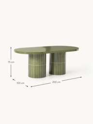 Oval Garden Table Saya, 200 x 100 cm - thumbnail 7