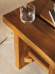 Teak Wood Stool Hugo - thumbnail 8
