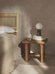 Teak Wood Stool Hugo - thumbnail 2