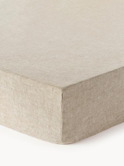 Topper Fitted Sheet Linna, Linen - image 1