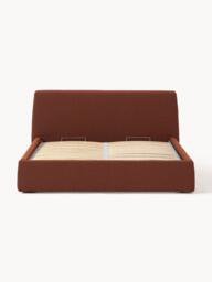 Upholstered Bouclé Bed Cloud with Storage Space - thumbnail 4