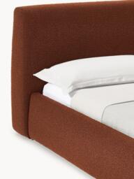 Upholstered Bouclé Bed Cloud with Storage Space - thumbnail 3