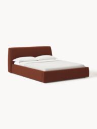 Upholstered Bouclé Bed Cloud with Storage Space