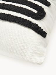 Embroidered Cotton Cushion Cover Vahid with a High-Low Texture - thumbnail 4