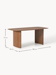 Oak Wood Dining Table Chandler, in various sizes - thumbnail 9