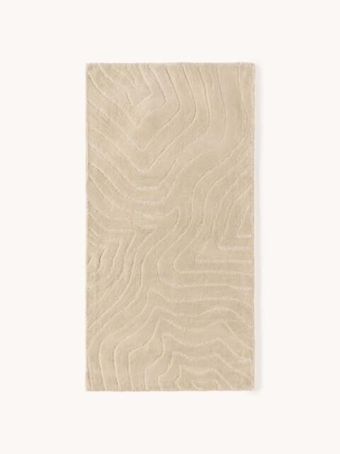 High-Low Wool Rug Aaron, Hand-Tufted - image 1