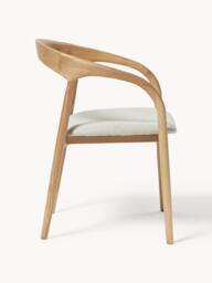 Ash Wood Dining Chair Camille with Seat Cushion - thumbnail 3