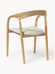 Ash Wood Dining Chair Camille with Seat Cushion - thumbnail 4