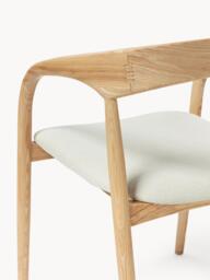 Ash Wood Dining Chair Camille with Seat Cushion - thumbnail 6