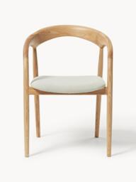 Ash Wood Dining Chair Camille with Seat Cushion - thumbnail 2
