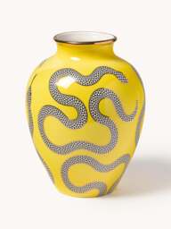 Porcelain Vase Eden with Gold Accents, H 27 cm
