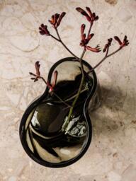 Mouth-Blown Glass Vase Aer, H 19 cm - thumbnail 6