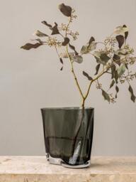 Mouth-Blown Glass Vase Aer, H 19 cm - thumbnail 5