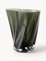 Mouth-Blown Glass Vase Aer, H 19 cm