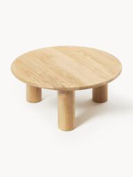 Round Oak Wood Coffee Table Didi - thumbnail 7