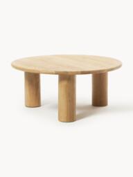 Round Oak Wood Coffee Table Didi