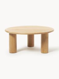 Round Oak Wood Coffee Table Didi - thumbnail 2