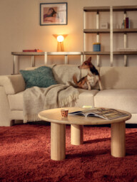 Round Oak Wood Coffee Table Didi - thumbnail 9