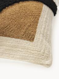 Embroidered Cotton Cushion Cover Reza with a High-Low Structure - thumbnail 4