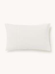 Hand-Woven Cushion Cover Terre with Decorative Seam - thumbnail 1