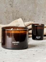 Scented Three-Wick Candle Dark Wood (Nutmeg, Clove & Amber) - thumbnail 2