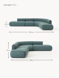 Modular Bouclé Corner Sofa Sofia (4-seater) - thumbnail 7