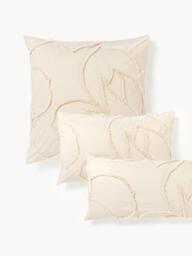 Cotton Percale Pillowcase Madeline with Tufted Design