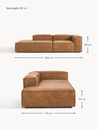 Modular Leather Chaise Lennon - thumbnail 9