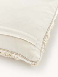 Cotton Cushion Cover Sela with Tufted Plant Motif - thumbnail 6