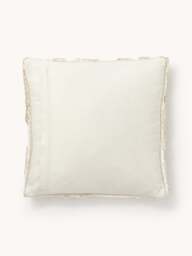 Cotton Cushion Cover Sela with Tufted Plant Motif - thumbnail 2