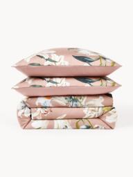 Cotton Satin Duvet Cover Flori with Floral Print - thumbnail 4