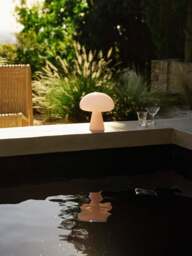 Mouth-Blown Portable LED Table Lamp Obello, Dimmable - thumbnail 3