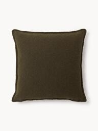 Large Bouclé Sofa Cushion Lennon, 60 x 60 cm - thumbnail 1