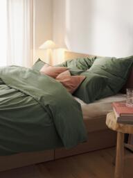 Washed Cotton Percale Duvet Cover Debbie - thumbnail 9