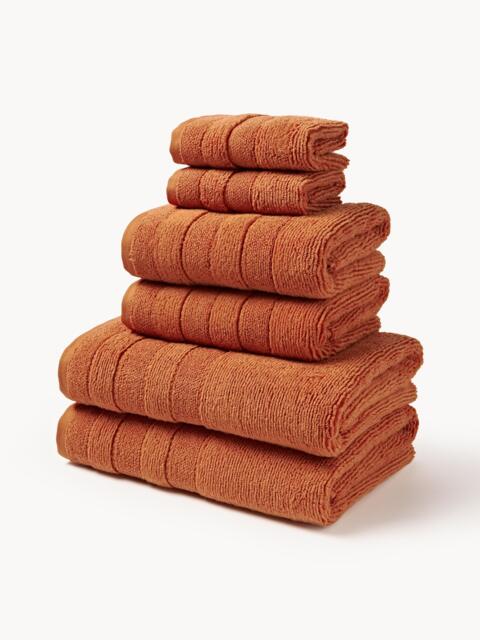 Towel Set Luxe with Striped Border, in various set sizes - image 1
