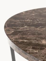 Round Dining Table Amble with Marble Look Table Top, Ø 110 cm - thumbnail 4