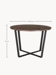Round Dining Table Amble with Marble Look Table Top, Ø 110 cm - thumbnail 8
